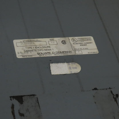 Square D HCN 0952-2MN I-Line Panelboard Panel 225A 250V AC/DC 600VAC Ser E1