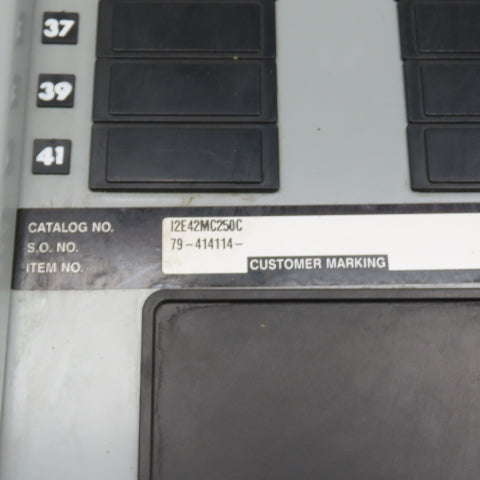 Siemens I2E42MC250C 250A Max 480V Panelboard Panel 125A Main Breaker 42-Circuit