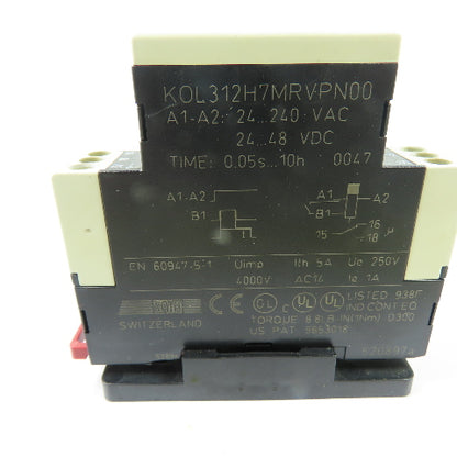 Saia KOL312H7MRVPN00 Timer Off Delay 24-240VAC 24-48VDC