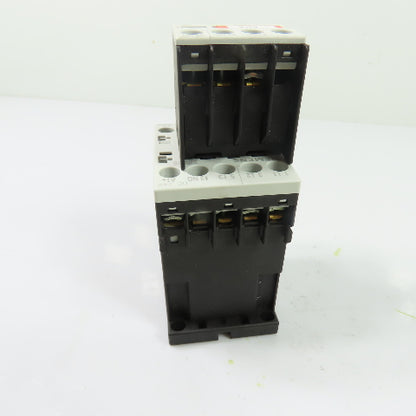 Siemens 3RT1016-1BB44-3MA0 3-Pole Contactor 24VDC 9A W/ 3RH1911-1HA12-3AA1
