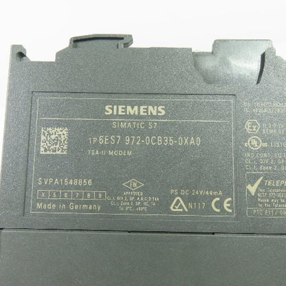 Siemens 6ES7 972-0CB35-0XA0 Simatic S7 TSA-II Teleservice Modem Module 24VDC