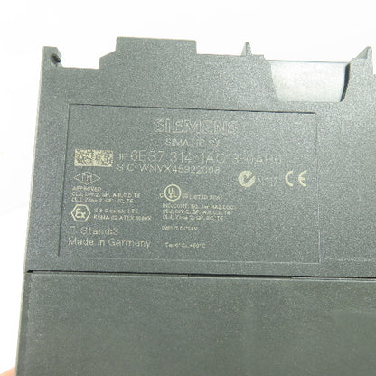 Siemens 6ES7 314-1AG13-0AB0 SIMATIC S7-300 CPU314 Central Processing Unit Module