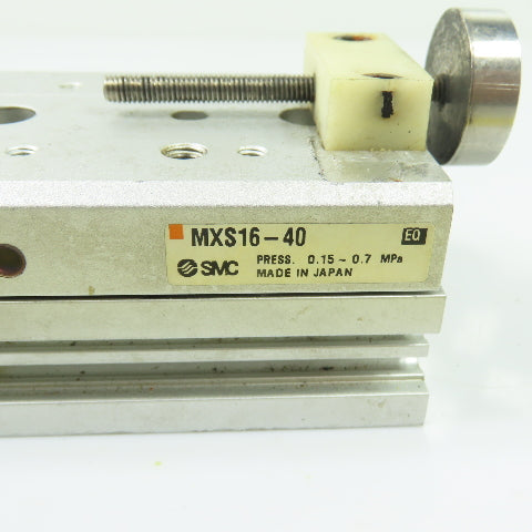 SMC MXS16-40 Guided Pneumatic Slide Table Cylinder 0.15-0.7 Mpa 40mm Stroke
