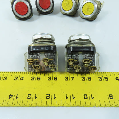 Allen-Bradley 800T-XA Non-Illuminated 30.5mm Push Button Switch Lot Of 6
