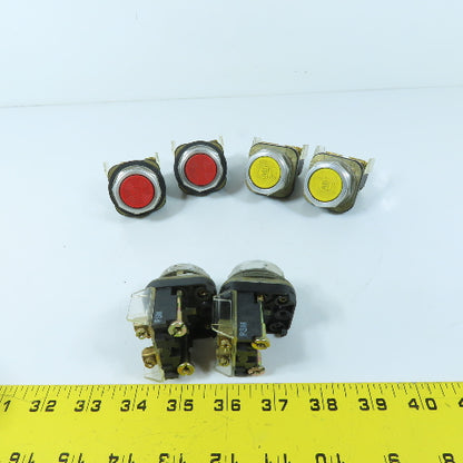 Allen-Bradley 800T-XA Non-Illuminated 30.5mm Push Button Switch Lot Of 6