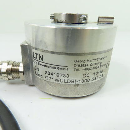 LTN Servotechnik G71WULDBI-1800-533-05 Hollow Shaft Rotary Encoder 5VDC 10mm