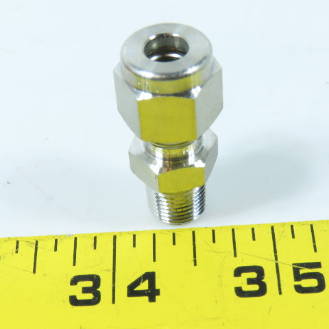 Ham-Let 1/8" NPT x 1/4" Stainless Steel Compression Fittings Lot Of 4