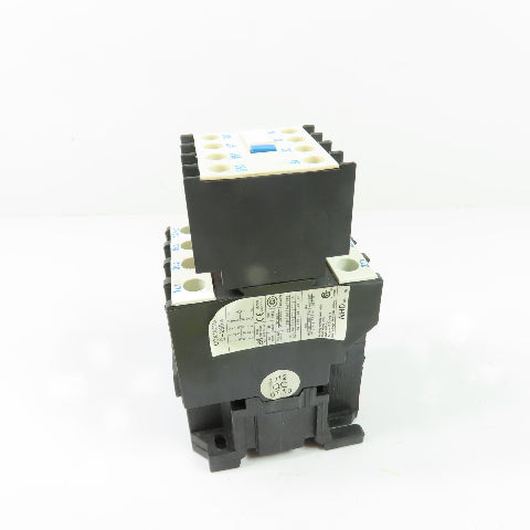 NHD C-25D10 Magnetic Contactor 3Pole 32A 600V 24V Coil W/CA1-D22 Auxiliary Block