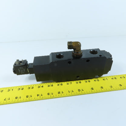 Parker P713ACB53A 5/2 Way Solenoid Valve 146PSI 120VAC / 67VDC Coil 1/2" NPT
