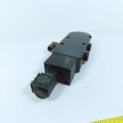 Parker P713ACB53A 5/2 Way Solenoid Valve 146PSI 120VAC / 67VDC Coil 1/2" NPT