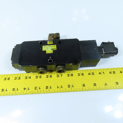 Parker P713ACB53A 5/2 Way Solenoid Valve 146PSI 120VAC / 67VDC Coil 1/2" NPT
