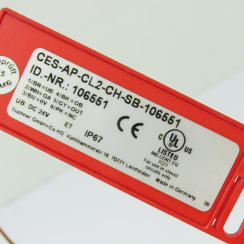 Euchner 106551 CES-AP-CL2-CH-SB-106551 Non-Contact Safety Switch 24VDC IP67