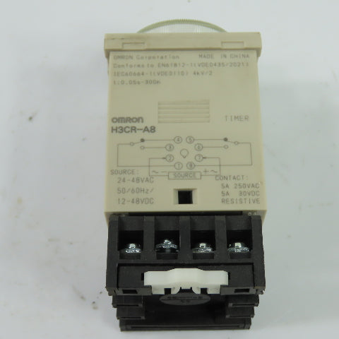 Omron H3CR-A8 Solid State Timer Relay 24-48VAC 12-48VDC