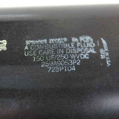 Sprague 725P104 259A9053P2 150 uF 250 WVDC No PCBs Combustible Fluid Capacitor