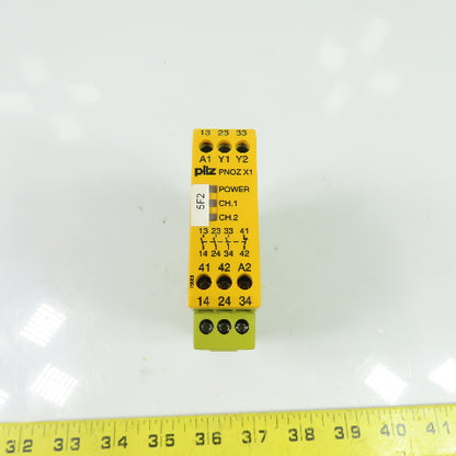 Pilz PNOZ X1 24VAC/DC 3n/o 1n/c Safety Relay 24VAC/DC 3 NO 1 NC Contacts