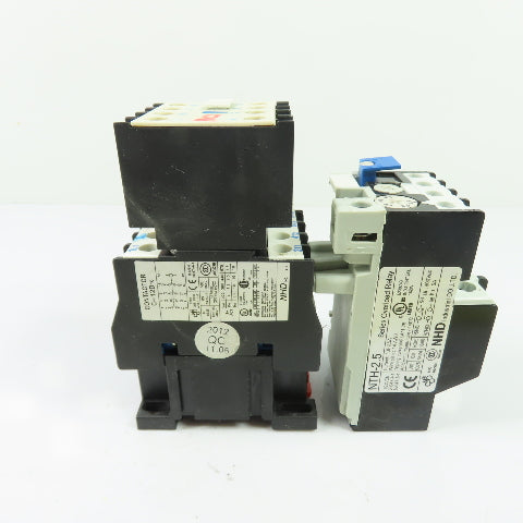 NHD C-12D10 Contactor Motor Starter 24V Coil W/ NTH-2.5 Overload Relay 1.8-2.5A