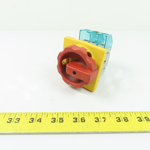 Siemens 3LD2103-0TK53 25A 690V Emergency Stop Rotary Disconnect Switch