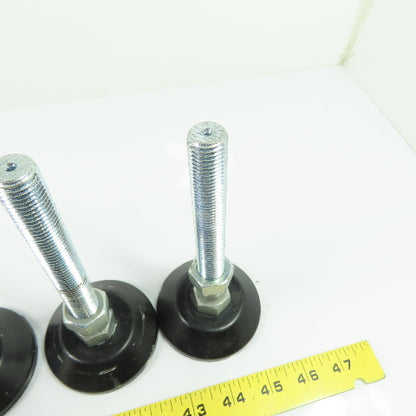 6-1/2" Tall 3" OD Machinery Table Leg Leveler Riser Foot Pads M16-2.0 Lot of 6