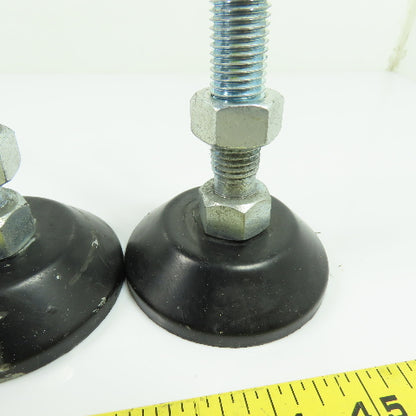 6-1/2" Tall 3" OD Machinery Table Leg Leveler Riser Foot Pads M16-2.0 Lot of 6