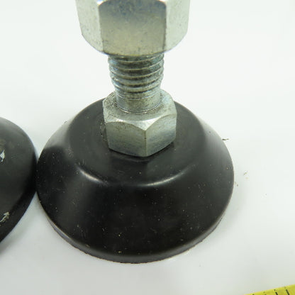 6-1/2" Tall 3" OD Machinery Table Leg Leveler Riser Foot Pads M16-2.0 Lot of 6