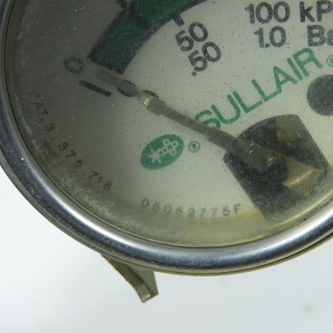 Sullair 05052775F Differential Pressure PSID Gauge 15 PSID 1.0 Bar