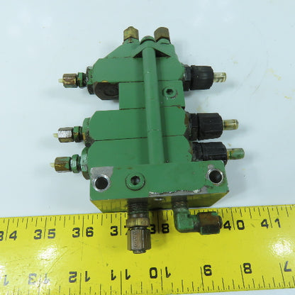 Trabon MSP Series 3-Section Modular Lubrication Divider Valve Block Manifold