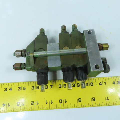 Trabon MSP Series 3-Section Modular Lubrication Divider Valve Block Manifold