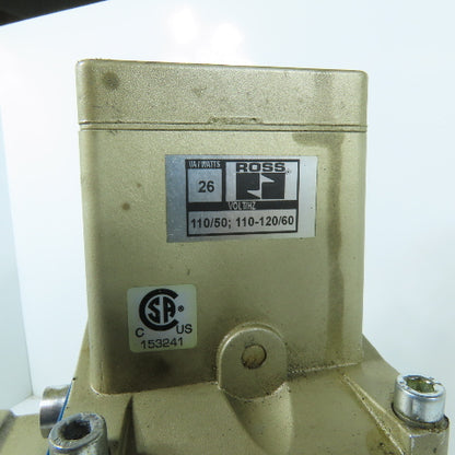 Ross Controls 3573A4202 SERPAR Double Solenoid Safety Crossflow Valve 110V/120V