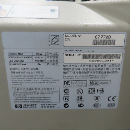 HP C7770B DesignJet 500 42" Large Format Inkjet Plotter Printer 100-240V