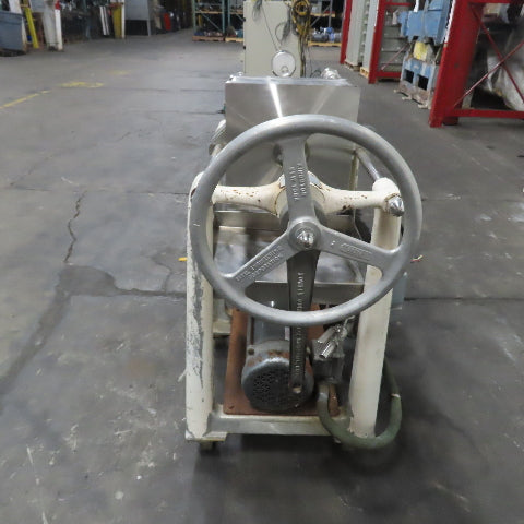 Ertel EFS-10 12" Plate and Frame Filter Press W/ Pump 3Ph 230/460V 1140RPM