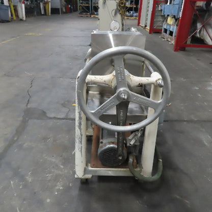 Ertel EFS-10 12" Plate and Frame Filter Press W/ Pump 3Ph 230/460V 1140RPM