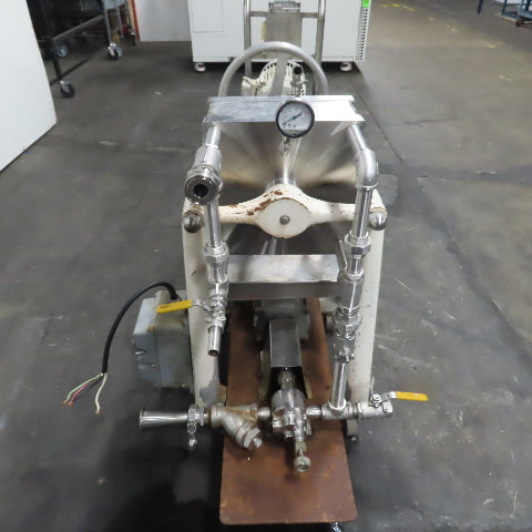 Ertel EFS-10 12" Plate and Frame Filter Press W/ Pump 3Ph 230/460V 1140RPM