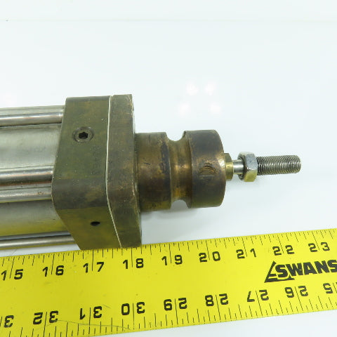 2-1/2" Bore x 12" Stroke Reciprocating Air Cylinder W/ Manual Override See Info!