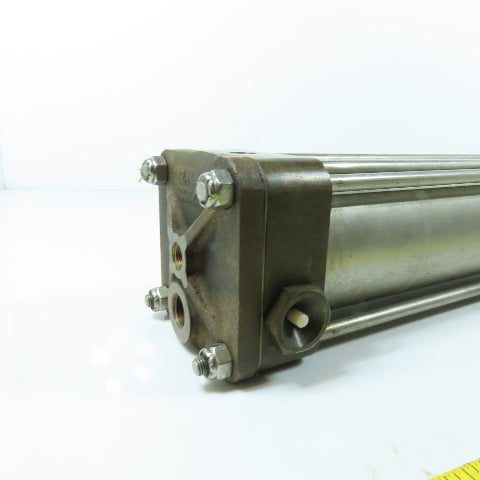 2-1/2" Bore x 12" Stroke Reciprocating Air Cylinder W/ Manual Override See Info!