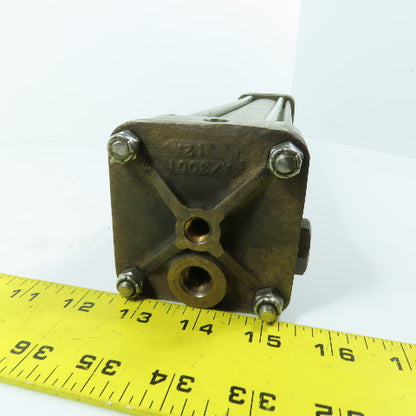2-1/2" Bore x 12" Stroke Reciprocating Air Cylinder W/ Manual Override See Info!