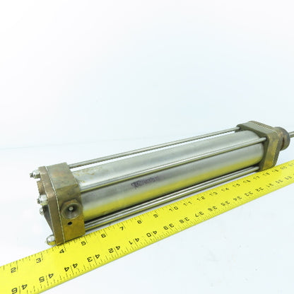 2-1/2" Bore x 12" Stroke Reciprocating Air Cylinder W/ Manual Override See Info!