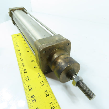2-1/2" Bore x 12" Stroke Reciprocating Air Cylinder W/ Manual Override See Info!
