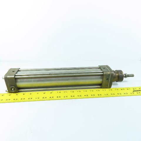 2-1/2" Bore x 12" Stroke Reciprocating Air Cylinder W/ Manual Override See Info!