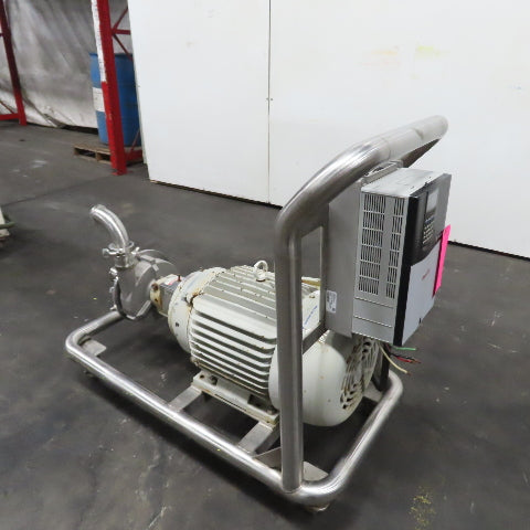Fristam FPX3532-135 Hygienic Centrifugal Pump 3Ph W/PowerFlex 70 VFD 100-264V In