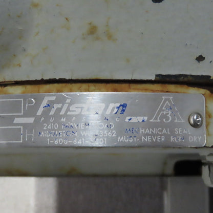 Fristam FPX3532-135 Hygienic Centrifugal Pump 3Ph W/PowerFlex 70 VFD 100-264V In