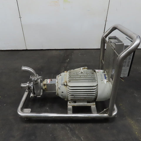 Fristam FPX3532-135 Hygienic Centrifugal Pump 3Ph W/PowerFlex 70 VFD 100-264V In