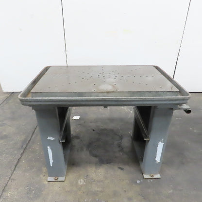 Clausing 40"x24" Top Cast Iron Machine Base Work Table Station Jig Bench 35"Tall