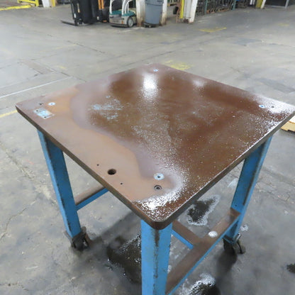 1-1/4" Thick Steel Top Assembly Welding Fabrication Table 36"x 36"x 43-1/4" Tall