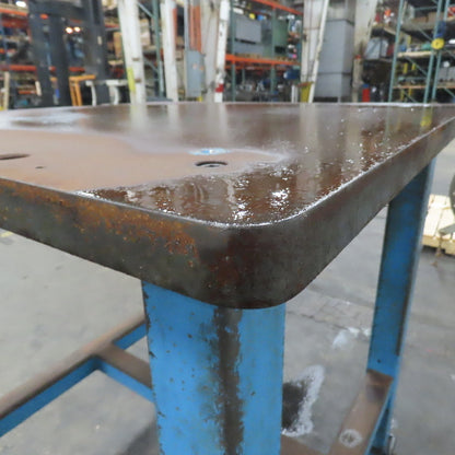 1-1/4" Thick Steel Top Assembly Welding Fabrication Table 36"x 36"x 43-1/4" Tall