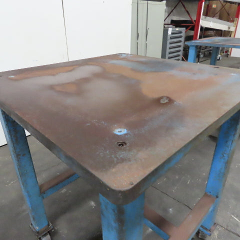 1-1/4" Thick Steel Top Assembly Welding Fabrication Table 36"x 36"x 44" Tall