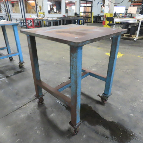 1-1/4" Thick Steel Top Assembly Welding Fabrication Table 36"x 36"x 44" Tall