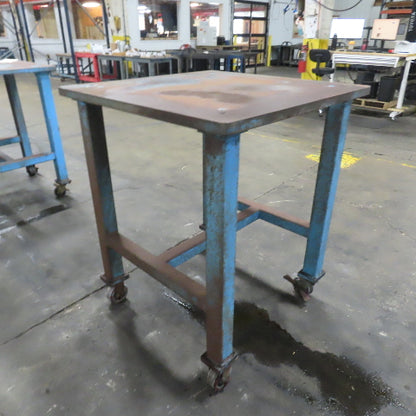 1-1/4" Thick Steel Top Assembly Welding Fabrication Table 36"x 36"x 44" Tall