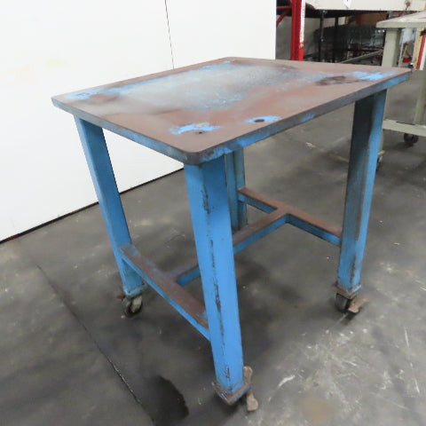 1-1/4" Thick Steel Top Assembly Welding Fabrication Table 36"x 36"x 43" Tall