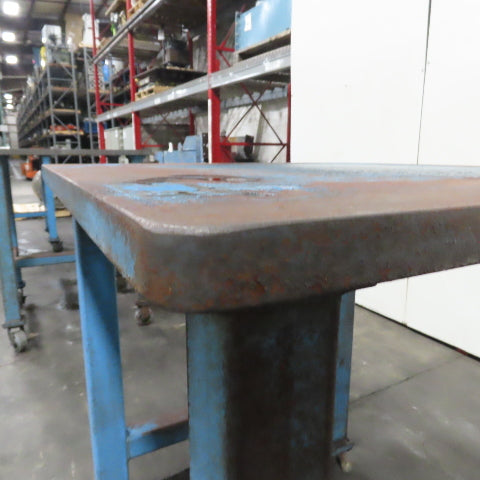 1-1/4" Thick Steel Top Assembly Welding Fabrication Table 36"x 36"x 43" Tall