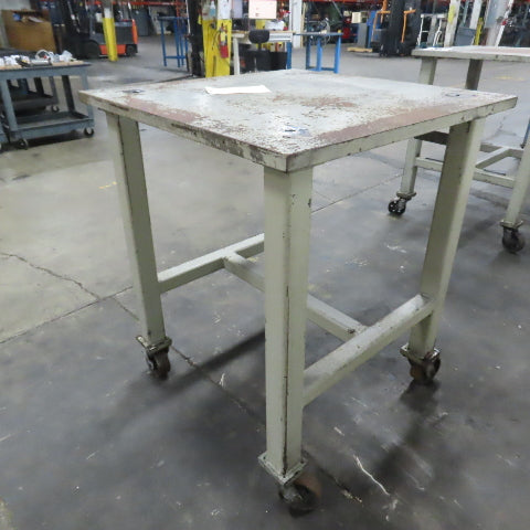 1-1/4" Thick Steel Top Assembly Welding Fabrication Table 36"x 36"x 44" Tall